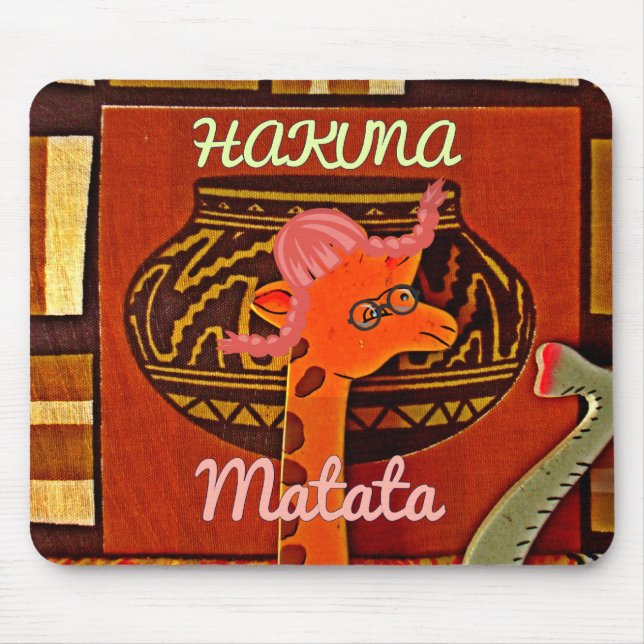 Hakuna Matata: Joyful African Art iPhone 17 Case & Mouse Pad (Front)