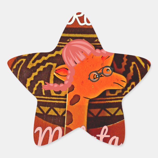Hakuna Matata: Joyful African Art iPhone 17 Case & Star Sticker (Front)