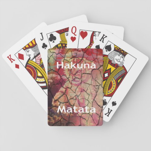 Hakuna MatataJPG Playing Cards