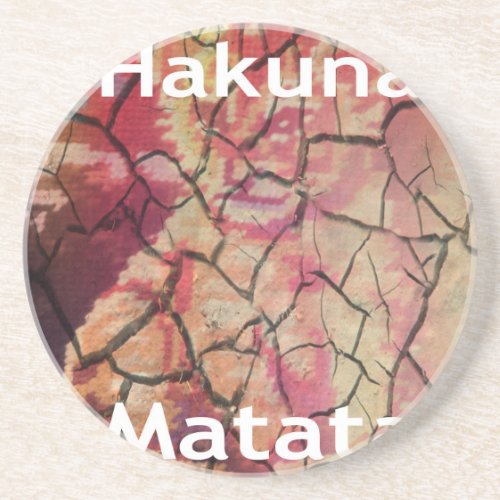 Hakuna MatataJPG Sandstone Coaster