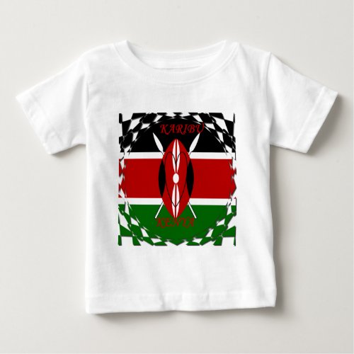 Hakuna matata Karaibu Kenya Baby T_Shirt