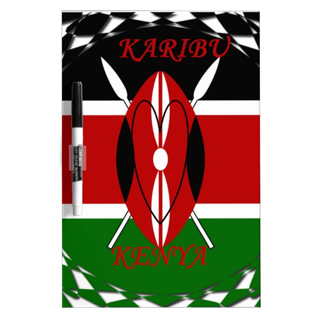 Hakuna matata Karaibu Kenya Dry Erase Board (Front)