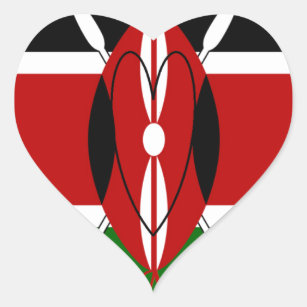 Hakuna matata Karaibu Kenya Heart Sticker