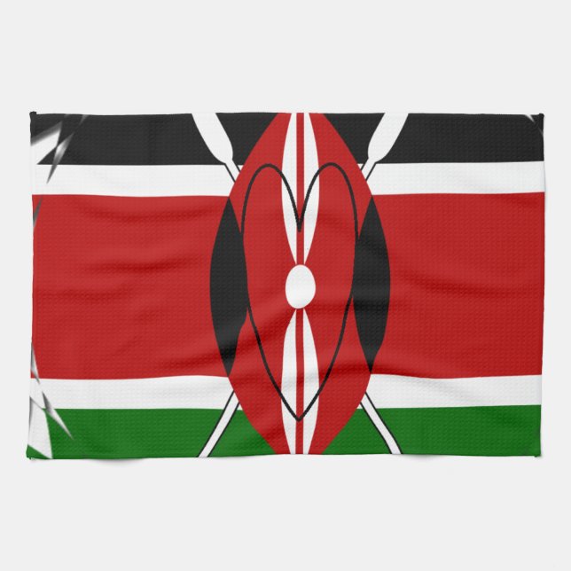 Hakuna matata Karaibu Kenya Kitchen Towel (Horizontal)