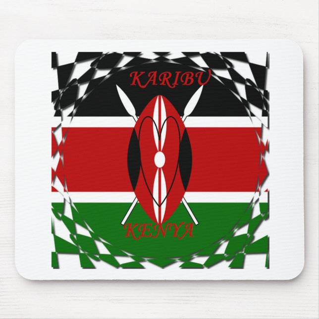 Hakuna matata Karaibu Kenya Mouse Pad (Front)