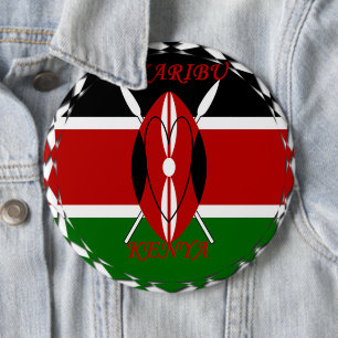 Hakuna matata Karaibu Kenya Pinback Button