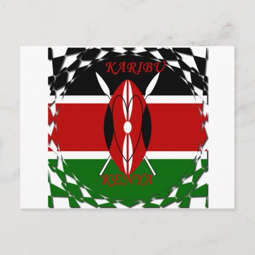 Hakuna matata Karaibu Kenya Postcard