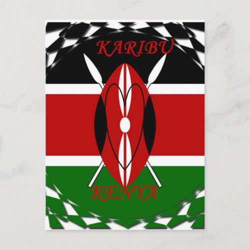Hakuna matata Karaibu Kenya Postcard