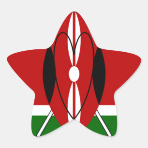 Hakuna matata Karaibu Kenya Star Sticker