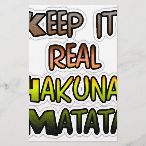 Hakuna Matata Keep It Real Gifts