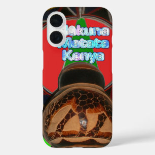 Hakuna Matata Kenya Art Print iPhone 16 Case