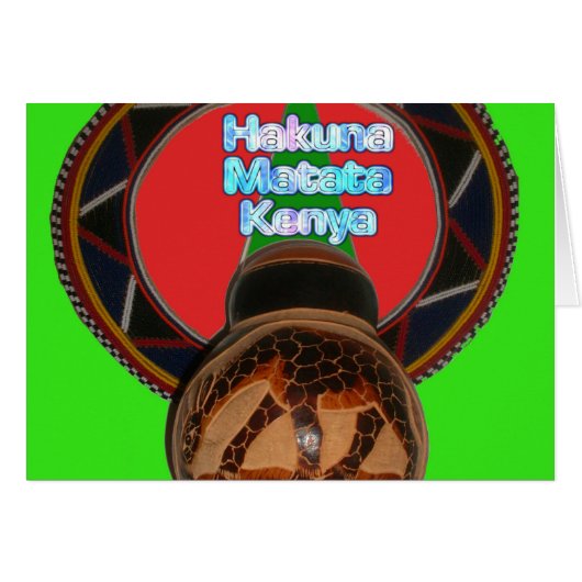 Hakuna Matata Kenya Art Print Customize Product Cards (Front Horizontal)