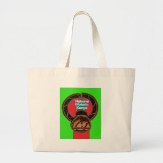 Hakuna Matata Kenya Art Print Large Tote Bag