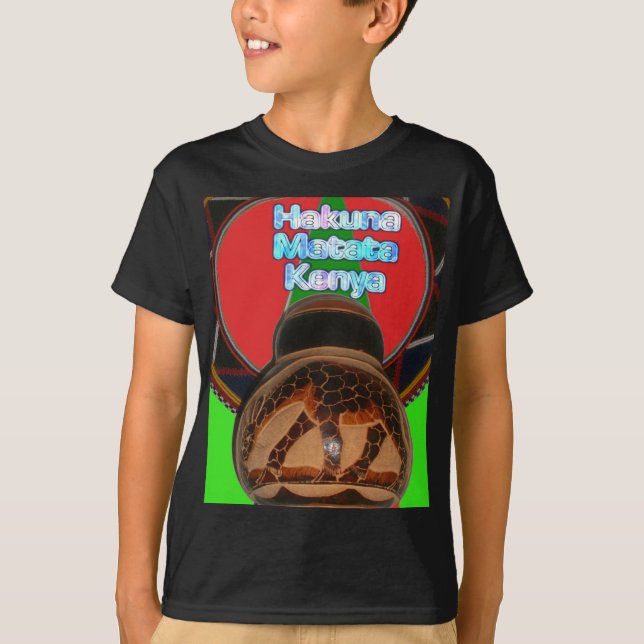 Hakuna Matata Kenya Art Print T-Shirt (Front)