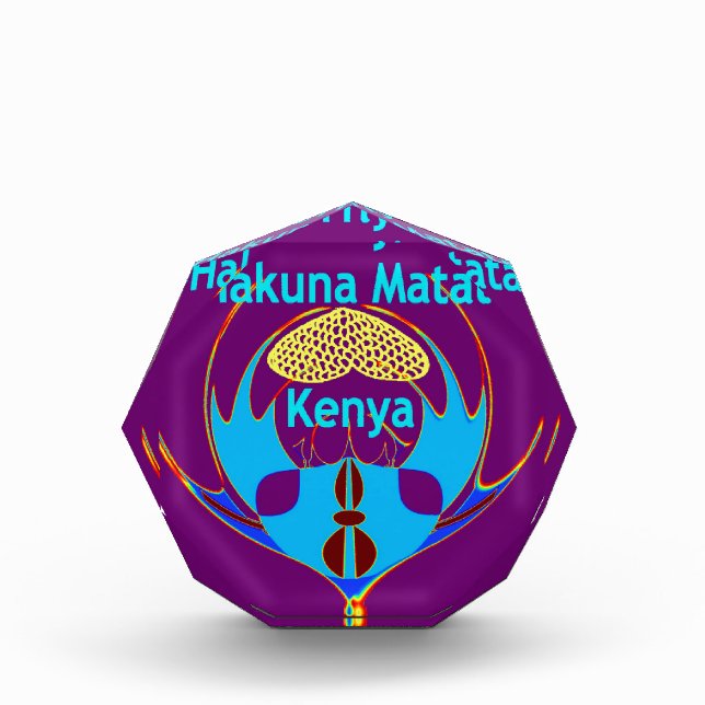  "Hakuna Matata Kenya" Butterfly Art Print/Graphic Acrylic Award (Front)