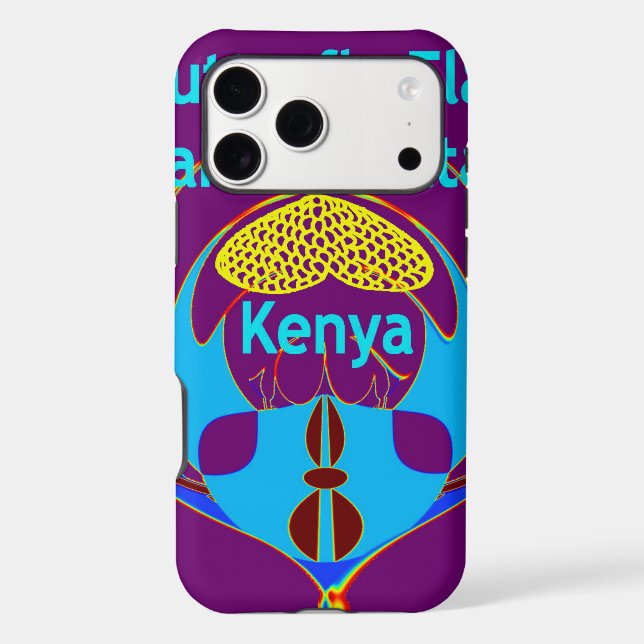  "Hakuna Matata Kenya" Butterfly Art Print/Graphic Case-Mate iPhone Case (Back)