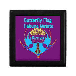  "Hakuna Matata Kenya" Butterfly Art Print/Graphic Gift Box