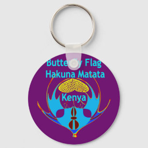 "Hakuna Matata Kenya" Butterfly Art Print/Graphic Keychain