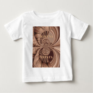 Hakuna Matata Kenya Giraffe Safari Woven Sourveni Baby T-Shirt
