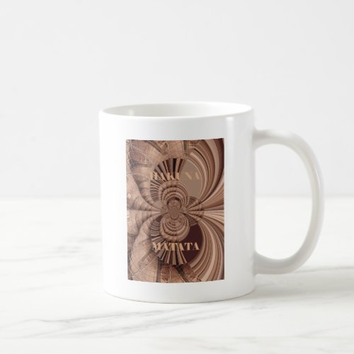 Hakuna Matata Kenya Giraffe Safari  Woven Sourveni Coffee Mug