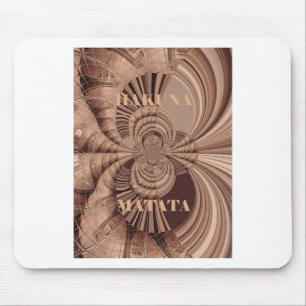Hakuna Matata Kenya Giraffe Safari Woven Sourveni Mouse Pad