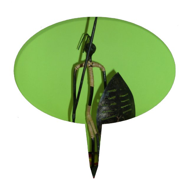 Hakuna Matata Kenya Maasai.JPG Cake Topper (Front)