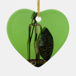 Hakuna Matata Kenya Maasai.JPG Ceramic Ornament