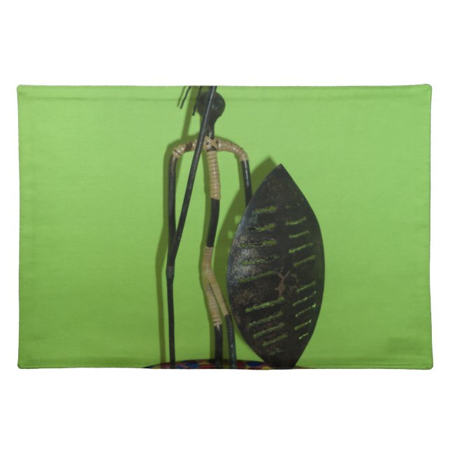 Hakuna Matata Kenya Maasai.JPG Cloth Placemat (Front)