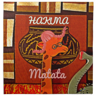 Hakuna Matata Kitchen Style: Aprons, Mugs & Home A Napkin
