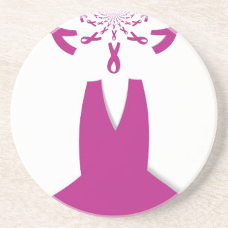 Hakuna Matata Latest Breast Cancer Awareness Ribon Sandstone Coaster