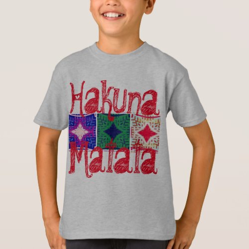 Hakuna matata Latest Cool Graphic Text Art Pattern T_Shirt