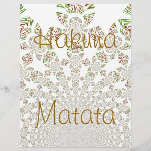 Hakuna Matata Letterhead (Front)