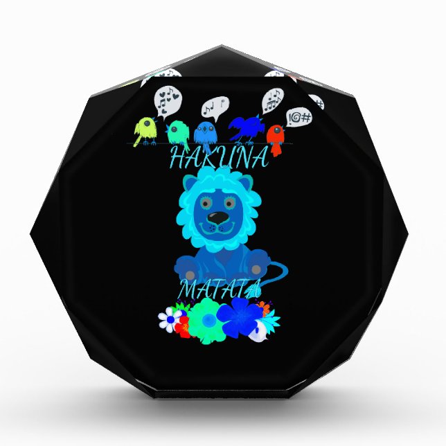 Hakuna Matata Lion Art Print Award (Front)