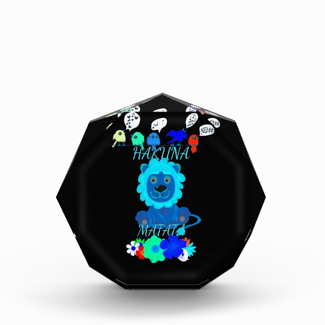 Hakuna Matata Lion Art Print Award (Front)