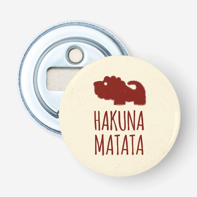 Hakuna Matata Lion Bottle Opener (Front)