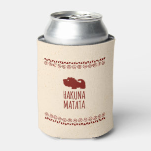Hakuna Matata Lion Can Cooler