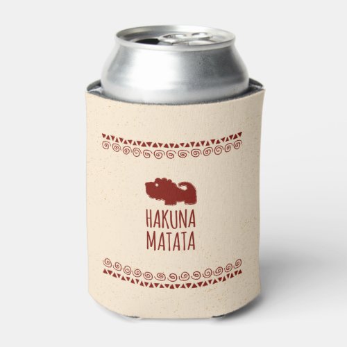 Hakuna Matata Lion Can Cooler