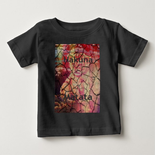 Hakuna Matata Lion Cub Design Baby T-Shirt (Front)