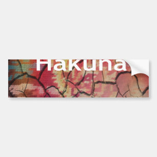 Hakuna Matata Lion Cub Design Bumper Sticker