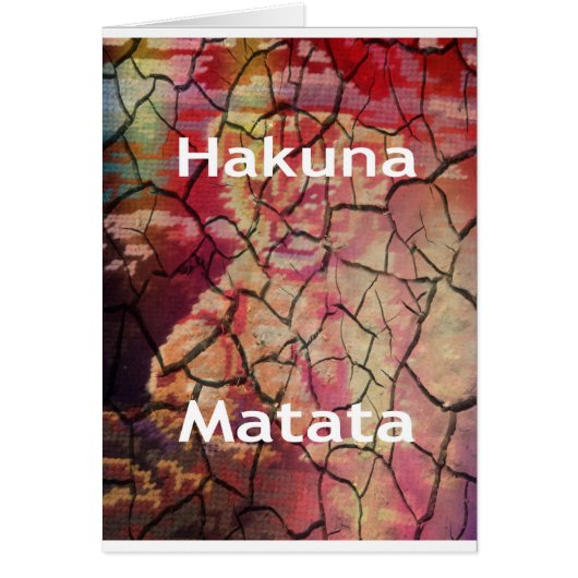Hakuna Matata Lion Cub Design Cards (Front)