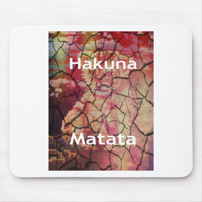 Hakuna Matata Lion Cub Design Mouse Pad (Front)