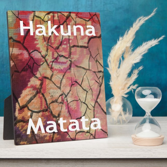 Hakuna Matata Lion Cub Design Plaque (Side)