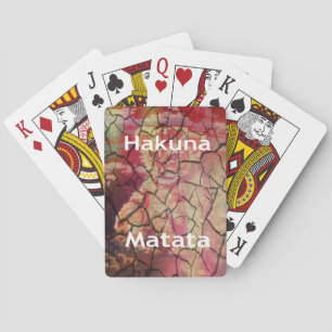 Hakuna Matata Lion Cub Design Poker Cards