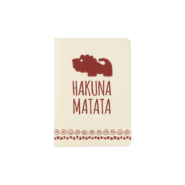 Hakuna Matata Lion Passport Holder (Front)