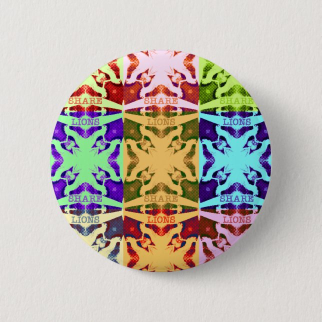 Hakuna Matata lions gift Button (Front)