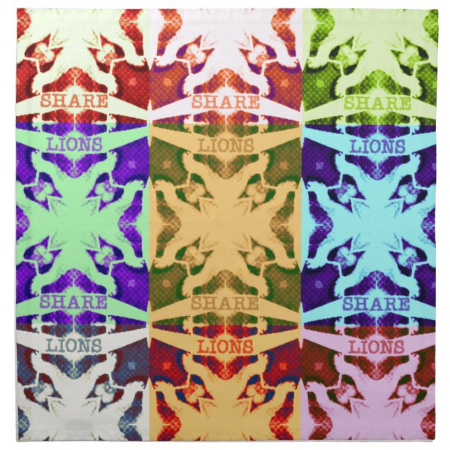 Hakuna Matata lions gift Napkin (Front)