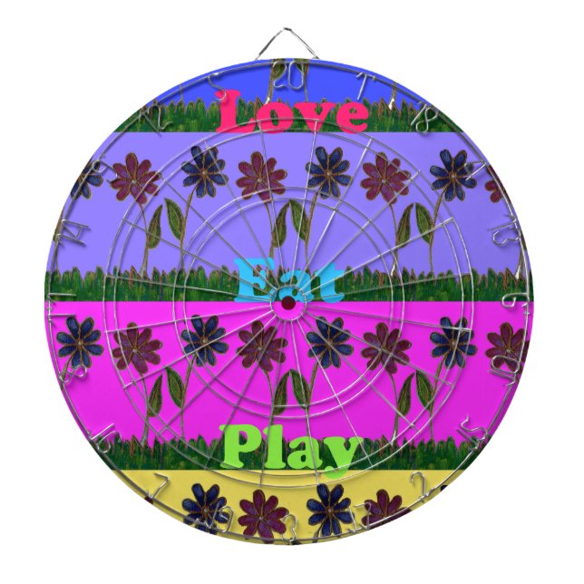 Hakuna Matata Love Eat Play.png Dart Board (Front)