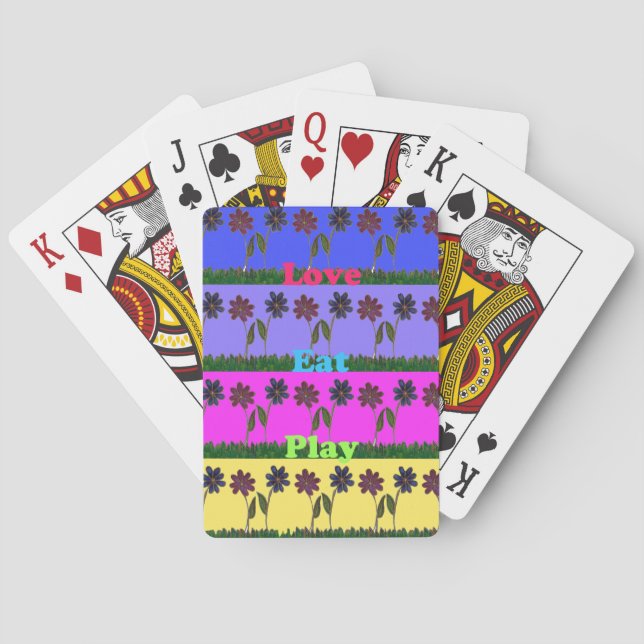 Hakuna Matata Love Eat Play.png Poker Cards (Back)