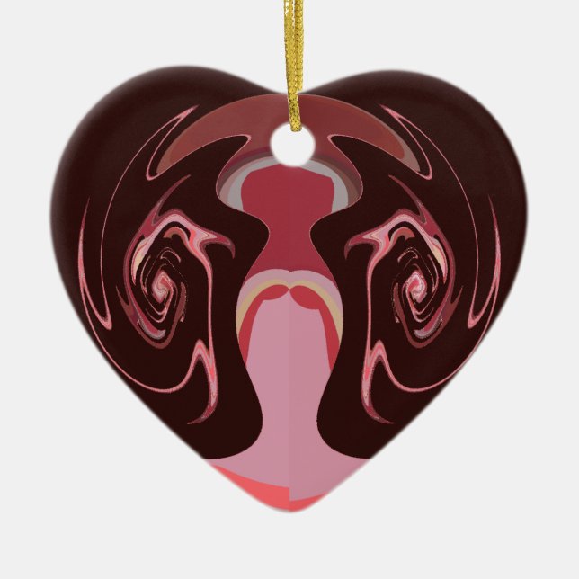 Hakuna matata maskman colors ceramic ornament (Front)