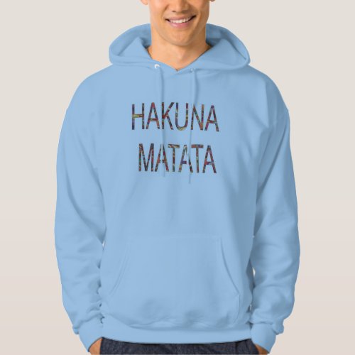 Hakuna Matata Mens Basic Hooded Sweatshirt